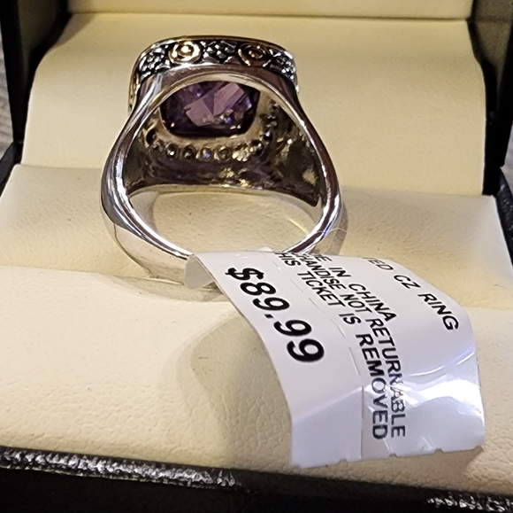 Cocktail RING (8) CZ / sterling - Picture 4 of 5